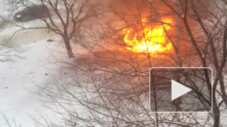 Видео взрыва автомобиля в Луганске где погиб глава народной милиции ЛНР