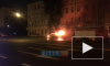 Видео: на набережной Обводного канала эпично сгорела иномарка