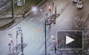 Видео: на Здоровцева столкнулись лбами два авто 