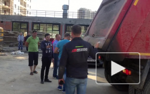 В Кудрово людей от стройки отгоняли экскаваторами и грузовиками 
