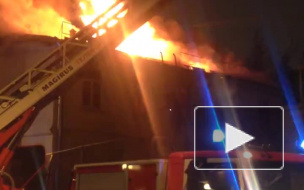 Очевидец снял пожар в Москве