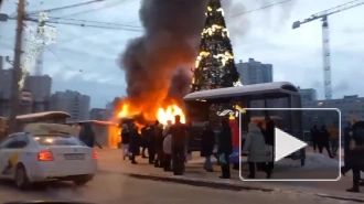 У станции "Пионерская" сгорел ларек с хлебобулочными изделиями и рыбой 