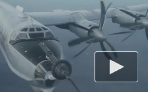 Опубликовано видео дозаправки Ту-142 и Су-30СМ в небе над Крымом