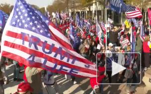 Мужчина получил ножевое ранение в ходе митинга сторонников Трампа 