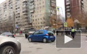 Появилось видео перевертыша на проспекте Наставников в Петербурге