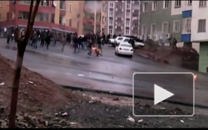 Столкновение курдов с турецкой полицией 