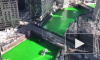 Река Чикаго окрасилась в изумрудно-зеленый цвет