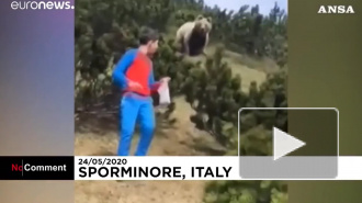 В Италии 12-летний мальчик спокойно ушел от преследовавшего его медведя