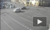 Появилось видео аварии в центре Москвы с участием мотоцикла, но без наездника