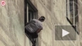 Мужчина с "доказательствами" повис на окне московской ...