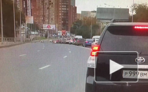Появилось видео массового ДТП в Самаре
