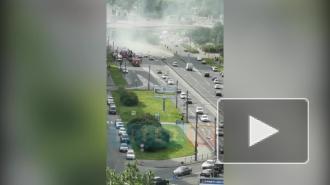 Очевидцы сообщили о взрыве газа на Краснопутиловской улице