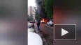 На Ленинском проспекте дотла сгорел брошенный BMW