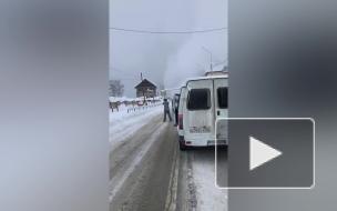 Поиски пострадавших от схода лавины на Домбае осложняет мокрый снег