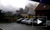 Появилось видео пожара на складе в Калининграде