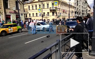Несовершеннолетний водитель каршеринга устроил ДТП в центре Петербурга