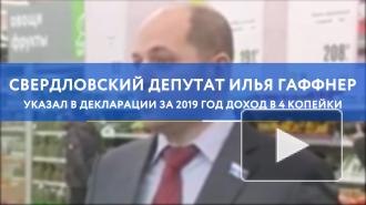 Свердловский депутат указал в декларации за 2019 год доход в 4 копейки