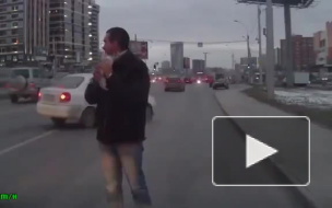 Неравнодушный водитель спас котенка от неминуемой гибели в Новосибирске