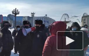 В Хабаровске за участие в несогласованной акции задержали 13 человек 