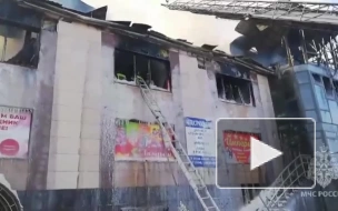 В Иркутской области произошел пожар в торговом центре