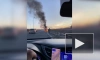 На Пулковском шоссе полыхал автомобиль Peugeot