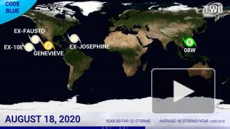 У тихоокеанского побережья Мексики сформировался ураган первой категории "Женевьева"