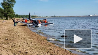 Самолет Piper совершил аварийную посадку на пляж у Кронштадта