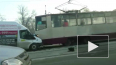 Видео из Челябинска: Маршрутка протаранила в лоб трамвай...