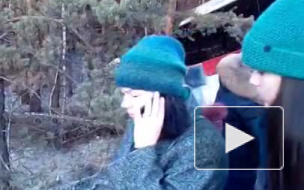 В Челябинской области автобус с пассажирами застрял между деревьями