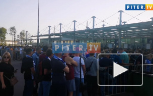 Видео: перед матчем "Зенита" у "Газпром Арены" выстроилась очередь