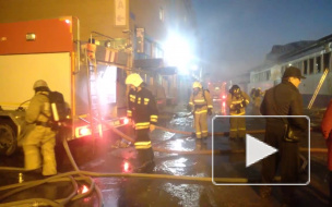 Видео из Казани: страшный пожар уничтожил рынок