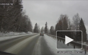 Занесло на Рогачевском шоссе.