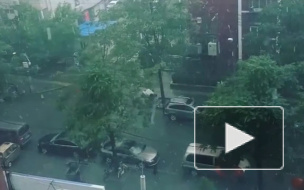 Петербуржцы постят в социальных сетях фото и видео аномального града