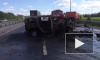 Страшные кадры с М 4: После лобового столкновения с грузовиком загорелся Hummer