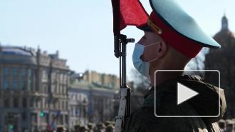 Первая репетиция парада Победы на Дворцовой площади. Видео 