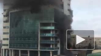 В Уфе мужчина погиб, выпрыгнув с 9-го этажа горящего здания