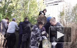 Студенты-волонтеры взялись за уборку заброшенного кладбища Ристемяки