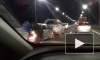 Видео из Карелии: 8 автомобилей собралось в "паравозик" в результате ДТП