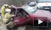 Страшная авария на Гостилицком шоссе: "Нексию" смяло, как консервную банку