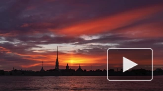 Вечером 23 июня яркий световой столб появился в небе над Петербургом 