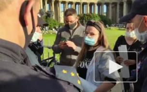 На пикетах в поддержку курьеров в Петербурге задержаны несколько человек