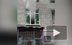 На улице Орбели вспыхнул детский сад: видео