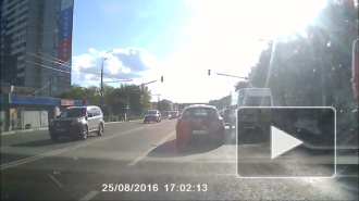 Опасное вождение маршрутки.