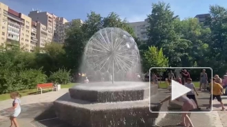 На проспекте Большевиков восстановили заброшенный фонтан