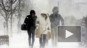 МЧС: В Петербурге ожидается шторм, мороз и гололед