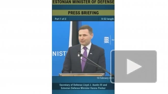 Министр обороны Эстонии посетовал, что видит Остина чаще, чем свою жену