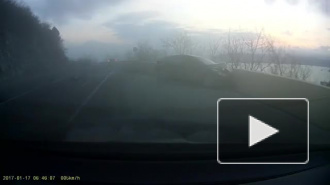 "Порше Кайен" спровоцировал массовую аварию на трассе М4 под Новороссийском