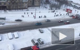 На Сизова произошел пожар: пострадали два человека 