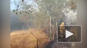 На Кубани зафиксировали природный пожар рядом с поселком