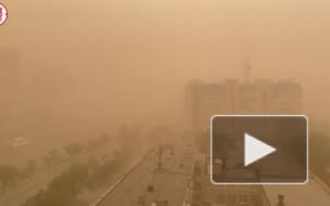 На Астраханскую область обрушилась пыльная буря